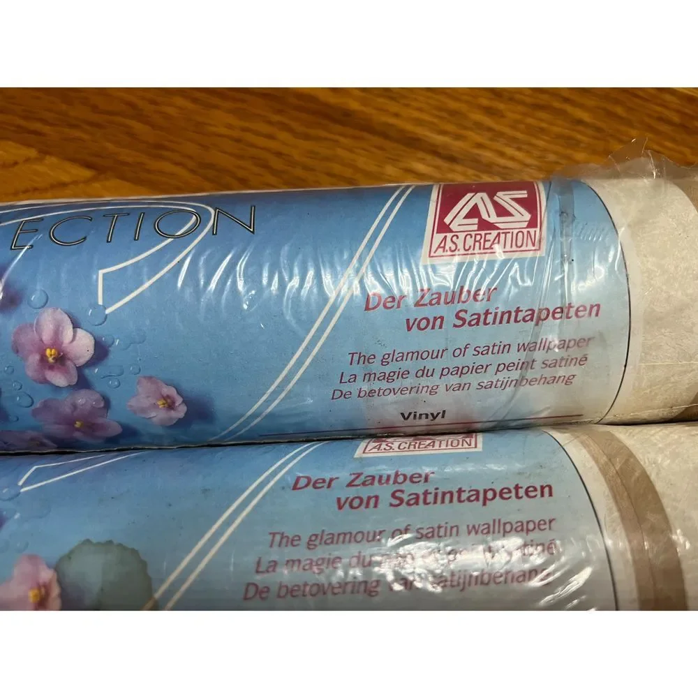 2‎ rolls of A.S. Creation Der Zauber Vinyl Striped Wallpaper Germany